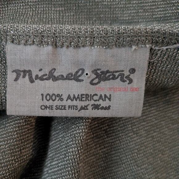 Y2K Michael Stars Babydoll Top OS M Green Twilightcore Elena Bella Sleeve - Picture 10 of 11